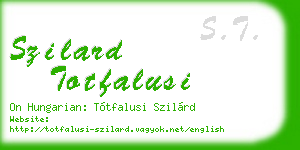 szilard totfalusi business card
